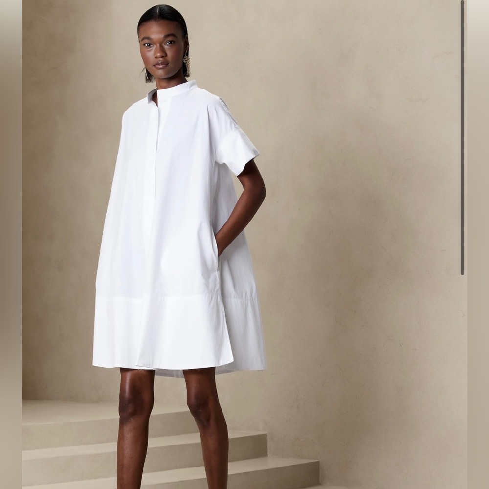 COPY - Banana Republic Rhyah Poplin mini dress
